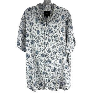 Rails NWT Carson Floral Short Sleeve Button Up Shirt Desert Rose India Men's XXL